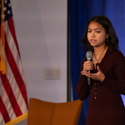 Navia Robinson, from Center for Scholars and Storytellers - Cultivating Possibilities Youth Policy Summit - Photo Credit: U.S. Department of Education